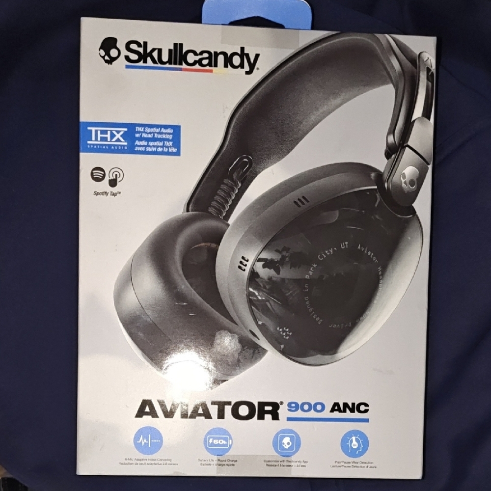 Skullcandy Aviator 900 ANC Black Headphones, NEW